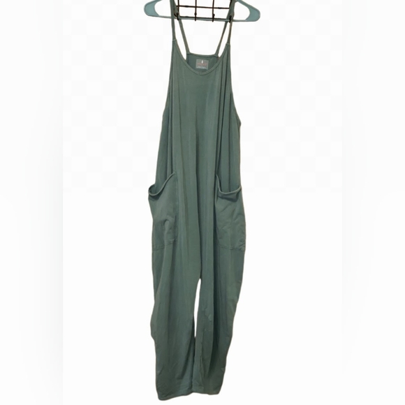 Free People Movement Women's L Hot Shot Onsie With drop crotch, Sea Grass - Picture 9 of 11